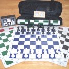 TOURNAMENT CHESS PIECES EXTRA QUEEN BOARD BAG CLOCK SET