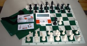 CHESS SET PIECES BOARD BAG DIGITAL DGT 960 CLOCK