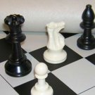 XX WEIGHTED TOURNAMENT CHESS PIECES MOUSEPAD BOARD SET