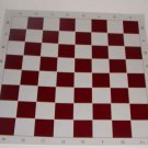 RED VINYL TOURNAMENT CHESS BOARD HIGH QUALITY *NEW*
