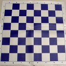 *BLUE* VINYL TOURNAMENT CHESS BOARD HIGH QUALITY *NEW*