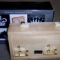 CHESS SET PIECES BOARD DELUXE BAG WOODEN MECH CLOCK