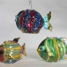 Glass && Metal Fish Votive Holders