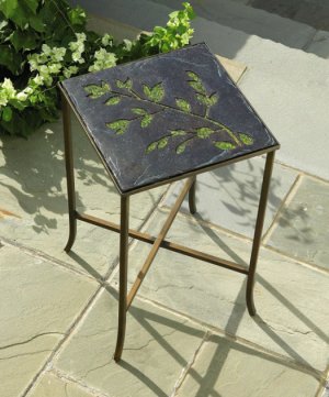 Small Green Leaf Branch Table