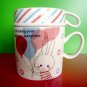 Shinzi Katoh upside-down balloon rabbit cafe mug