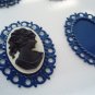 Lot of 6 25x18 Deep Blue