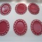 Watermelon Pink New Setting Lot of 6 25x18