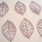 Lavender Leaf Pendants Lot of 6