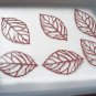 New Fall Color Leaves Lot of 6 Rust Color