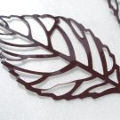 Brown Filigree Leaves Lot of 6