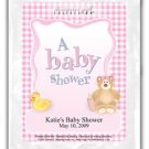 A Baby Shower-Gingham-Pink