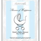 Showers Of Happiness-Stripes-Blue-Carriage