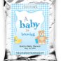 A Baby Is Brewing-Gingham-Blue