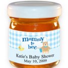 Mommy To Bee-Gingham-Blue
