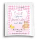 Enjoy This Tea-Gingham-Pink