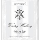 Wintry Wedding-Single Snowflake