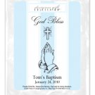 God Bless-Stripes-Blue-Praying Hands