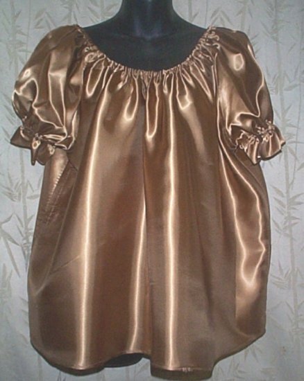 satin peasant blouse