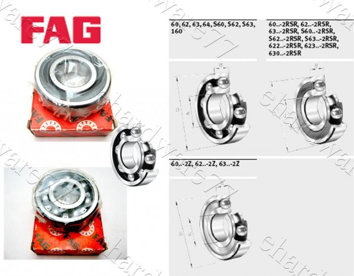FAG Bearing 6306-2Z (30x72x19mm)