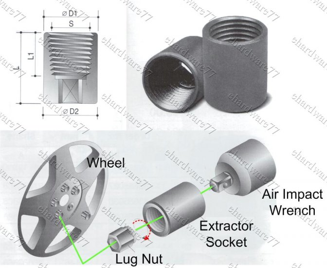 lug nut extractor