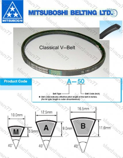 mitsuboshi conventional v belt b103 mitsuboshi conventional v belt b103