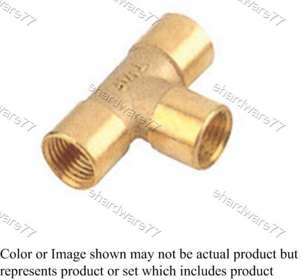 Brass Fitting - Female Tee Equal 1/4" (DFT2)