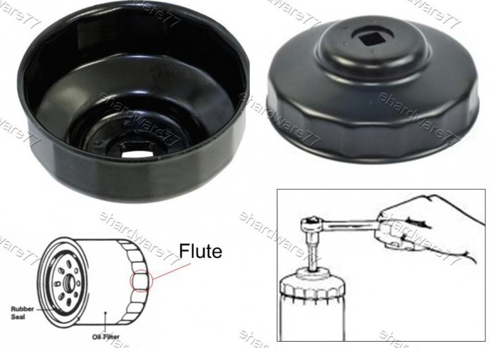 Oil Filter Cap Wrench 82mm 15Flutes (78232))