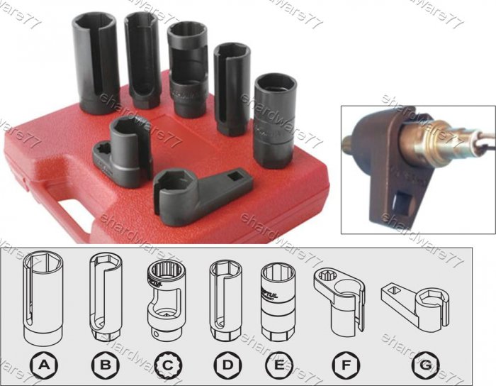7Pcs Sensor and Sending Unit Socket Set (1425)
