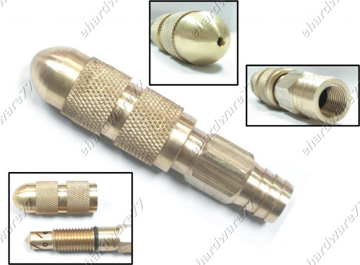 HEAVY DUTY BRASS WATER JET SPRAY NOZZLE 18MM HOSE BARB (GSPA01)