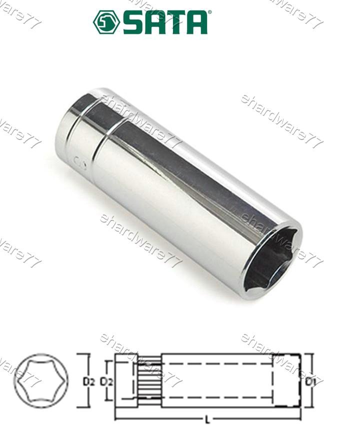 SATA 1/4"DR Deep Socket 4mm (11401)