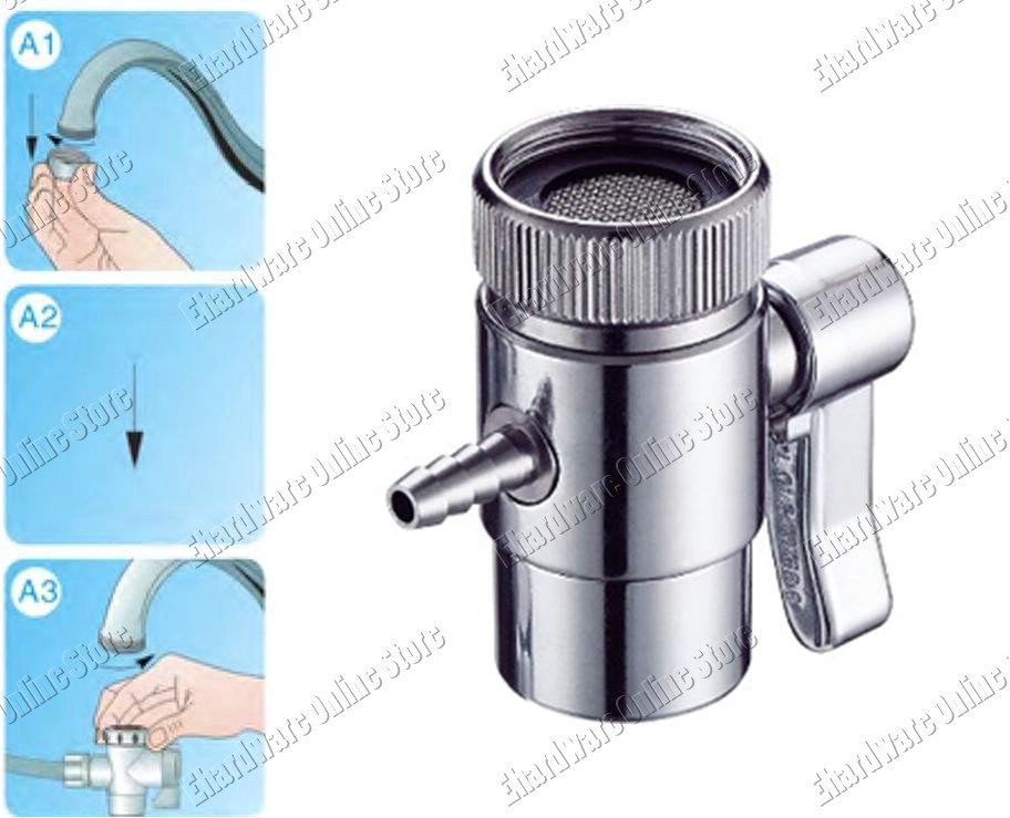 1Way Water Filter Diverter Valve For 1/4" Tube (DVB14C)