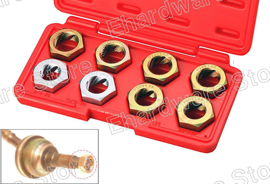 8PCS AXLE SPINDLE RETHREADING KIT (3917)