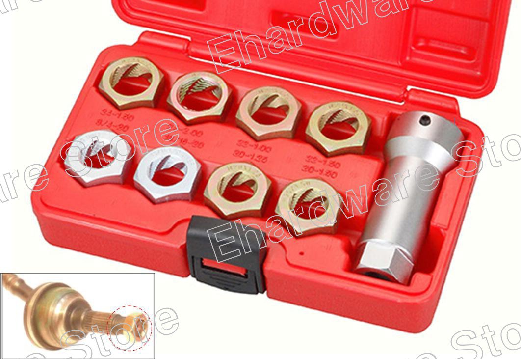 9PCS AXLE SPINDLE RETHREADING KIT (3917ES)