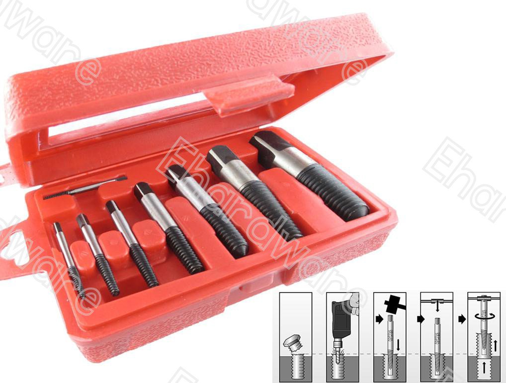8Pcs Large Screw & Water Pipe Extractor Set (50DS508)