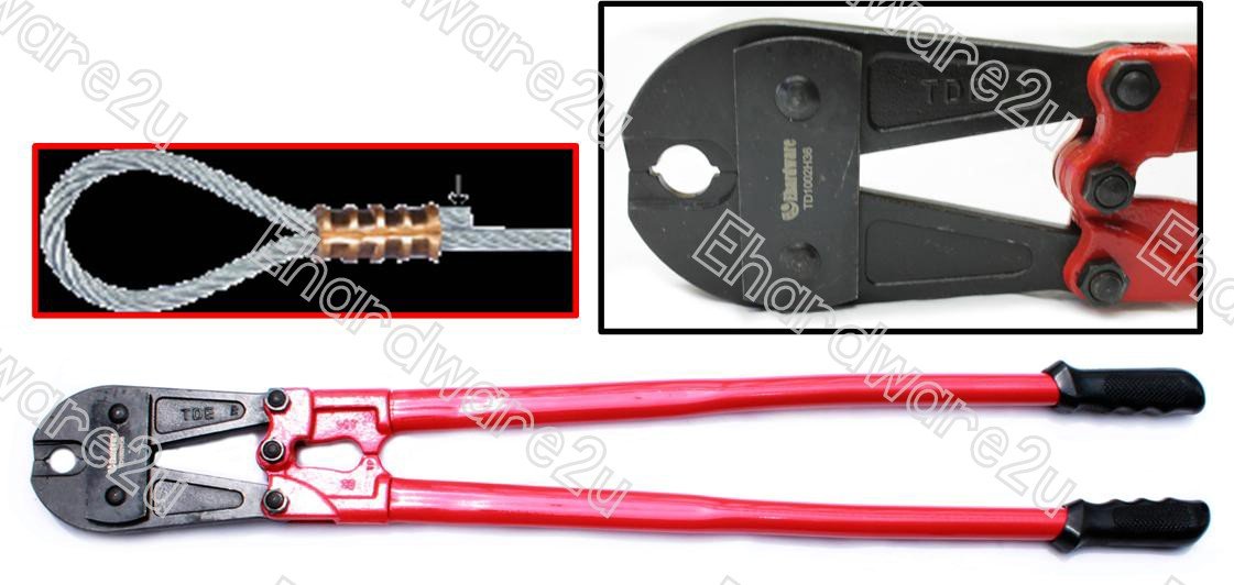 Single Cavity Wire Rope Hand Swaging Crimping Tool 36 38 Td1002h36 7064