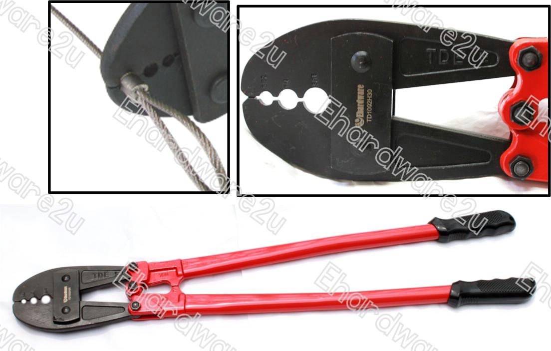 WIRE ROPE HAND SWAGING CRIMPING TOOL 30" (5/32"5/16") (TD1002H30)