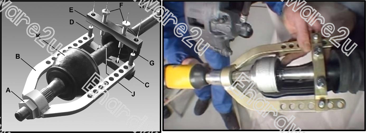 CV Joint Remover Removal Puller Tool Without Damaging The Joint (BC6929)