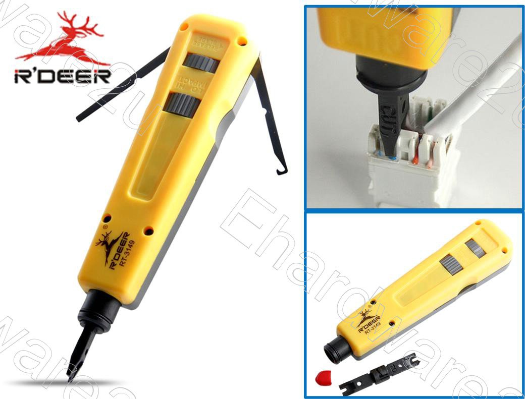 Network Termination Impact Punch Down Tool With 110 & 66 Blades (RT3149)