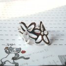 R262 Flower Silver Ring
