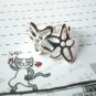 R262 Flower Silver Ring
