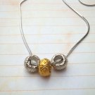 Gold and Silver Dusted Necklace N903