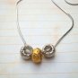 Gold and Silver Dusted Necklace N903