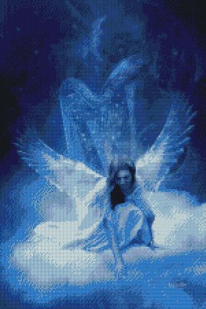 Counted Cross Stitch Kit - ANGEL OF THE NIGHT