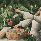 Counted Cross Stitch Kit - DECORATING TREE