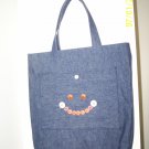 Smiley Face on Denim