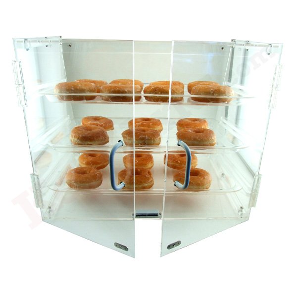 Acrylic Pastry - Donut Display Case – 3 Tray Shelves