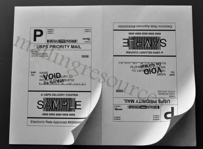 Mailing Labels 1000 Shipping Labels – 2 Per Page, 8.5x5.5 Size, For USPS, FedEx, PayPal 8.5x5.5 Labels