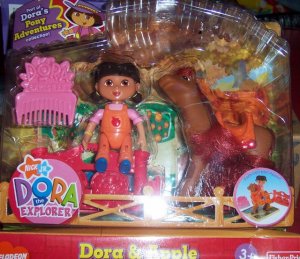 Dora Doll with Yummy Apple Horse Playset