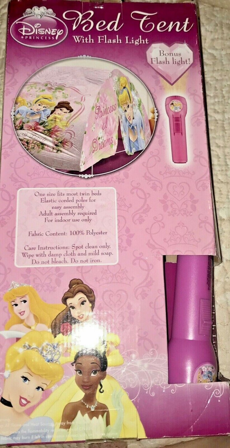 Disney Princess Bed Tent Cinderella Belle Aurora