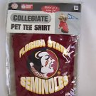 NEW NIP FLORIDA STATE SEMINOLES DOG PET SHIRT SIZE LARGE